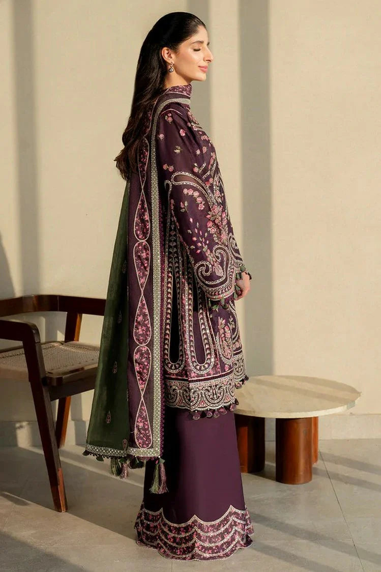 Picture of Jazmin - Shahkaar Luxury Eid Lawn - SL-25-D6 - Unstitched - Available at Raja Sahib