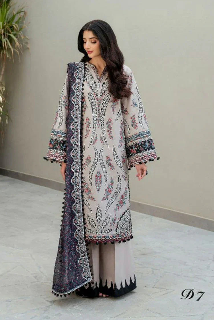 Picture of Jazmin - Shahkaar Luxury Eid Lawn - SL-25-D7 - Unstitched - Available at Raja Sahib