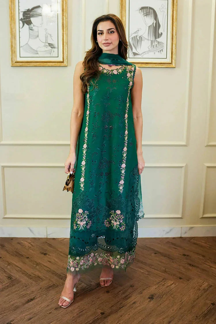 Picture of Noor by Saadia Asad - Noor Eid Luxury Handwork Laserkari - Design 10A - Unstitched - Available at Raja Sahib