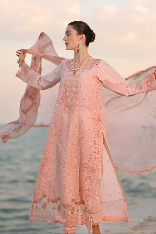 Picture of Noor by Saadia Asad - Noor Eid Luxury Handwork Laserkari - Design 3B - Unstitched - Available at Raja Sahib