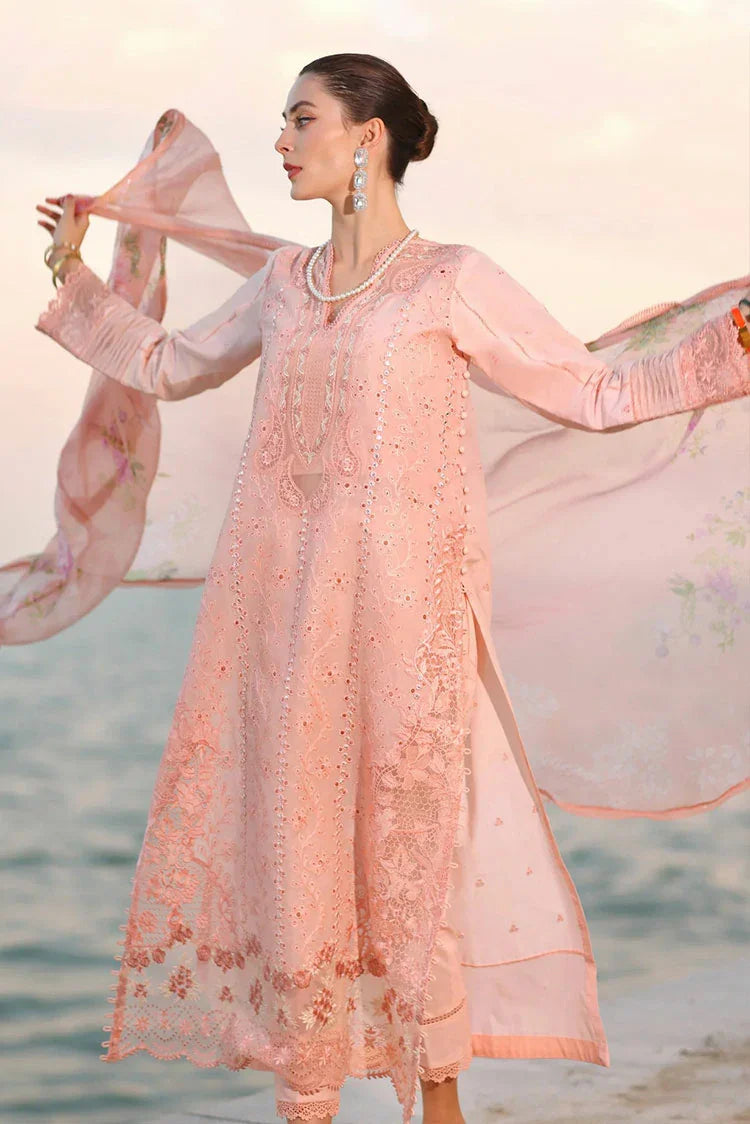 Picture of Noor by Saadia Asad - Noor Eid Luxury Handwork Laserkari - Design 3B - Unstitched - Available at Raja Sahib