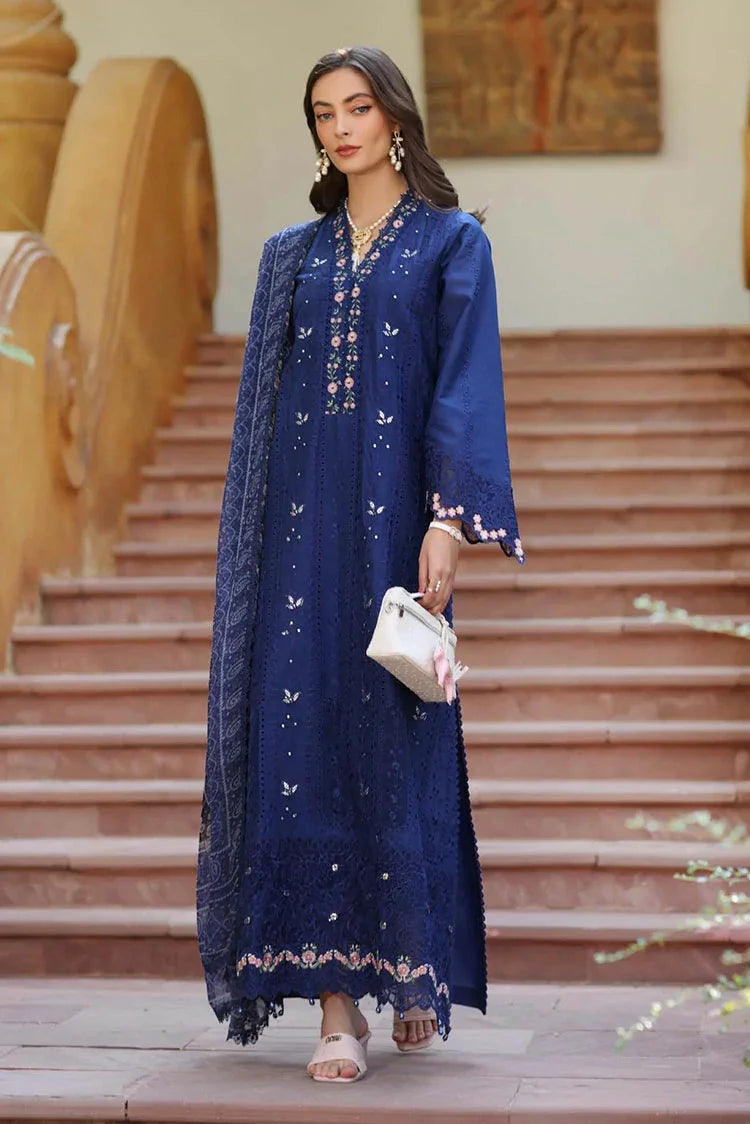 Picture of Noor by Saadia Asad - Noor Eid Luxury Handwork Laserkari - Design 5B - Unstitched - Available at Raja Sahib