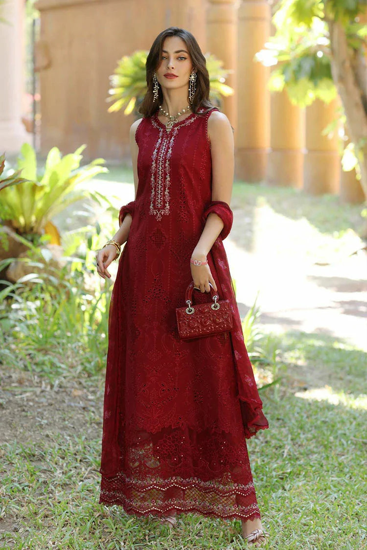 Picture of Noor by Saadia Asad - Noor Eid Luxury Handwork Laserkari - Design 7A - Unstitched - Available at Raja Sahib