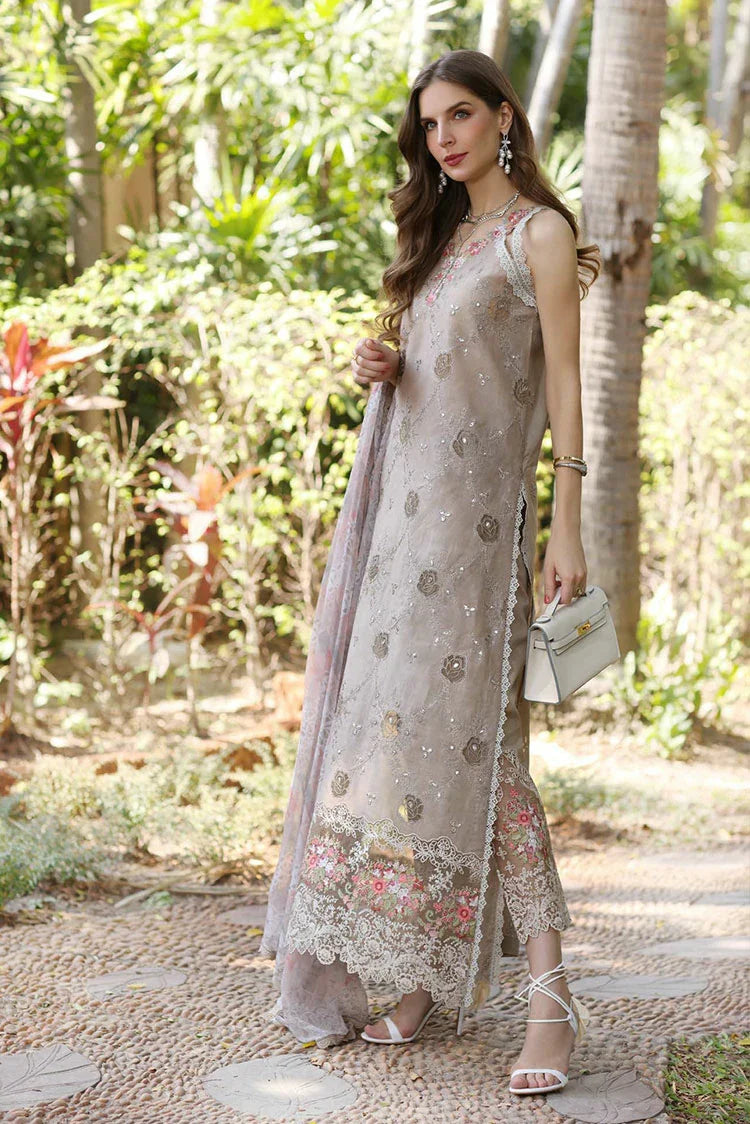 Picture of Noor by Saadia Asad - Noor Eid Luxury Handwork Laserkari - Design 8B - Unstitched - Available at Raja Sahib