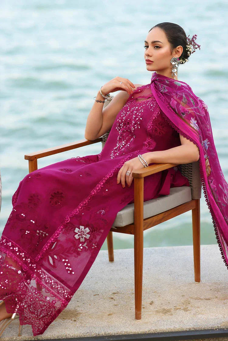 Picture of Noor by Saadia Asad - Noor Eid Luxury Handwork Laserkari - Design 9A - Unstitched - Available at Raja Sahib