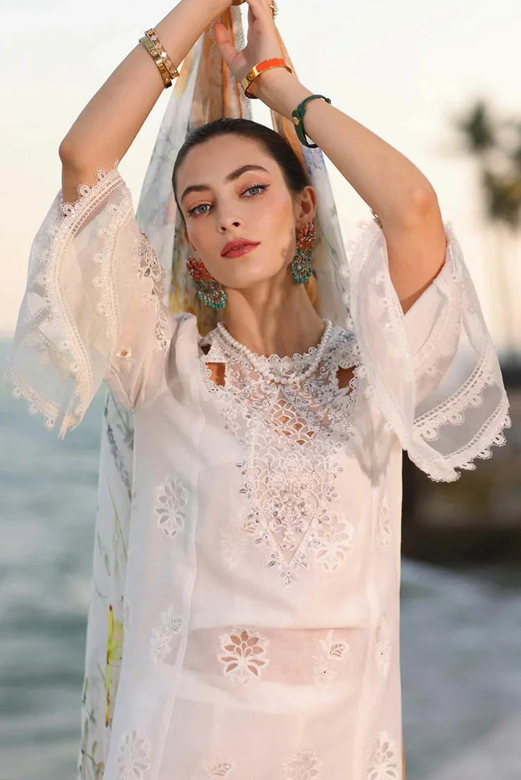 Picture of Noor by Saadia Asad - Noor Eid Luxury Handwork Laserkari - Design 9B - Unstitched - Available at Raja Sahib