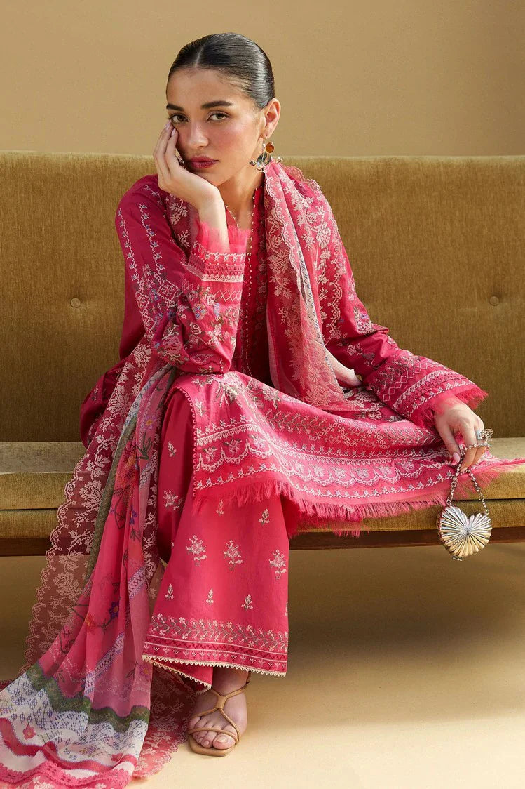 Picture of Zara Shahjahan - Satori Embroidered Lawn Collection - Hikari-7A - Unstitched - Available at Raja Sahib
