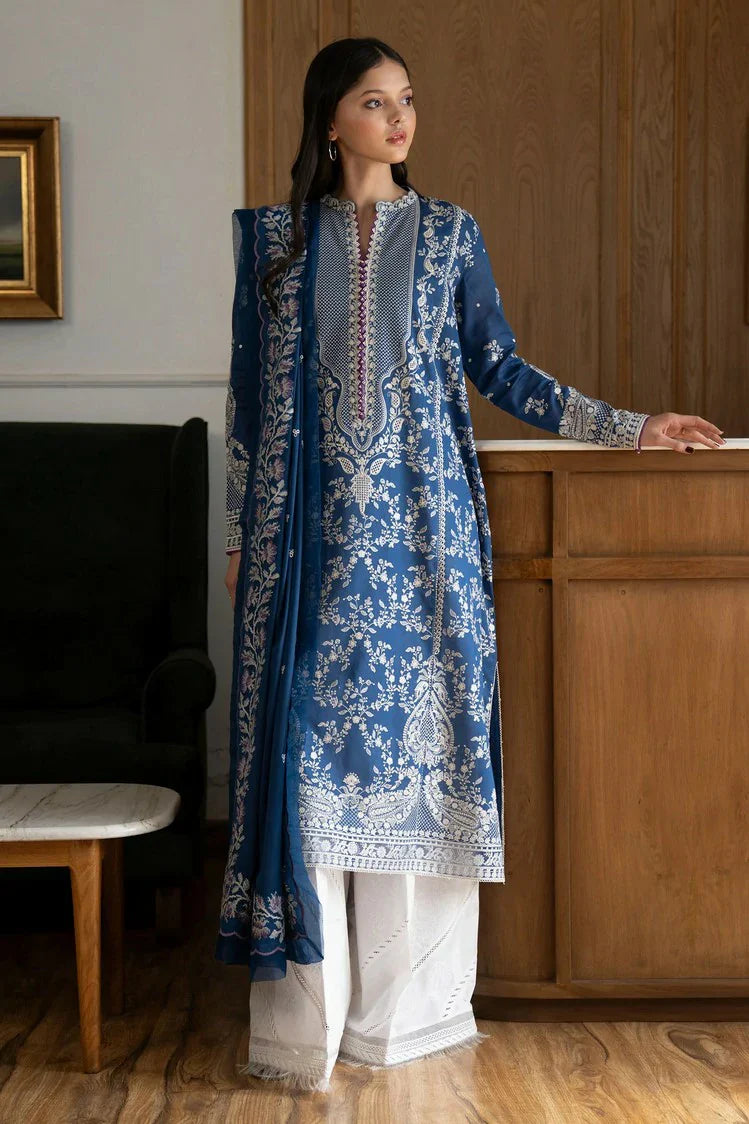Picture of Zara Shahjahan - Satori Embroidered Lawn Collection - Mei-8B - Unstitched - Available at Raja Sahib
