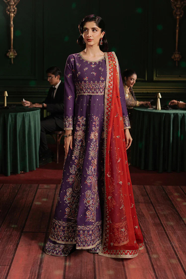 Picture of Asim Jofa - Premium Festive Collection - AJPF-23 EMBROIDERED LAWN SILK 3 PCS - Unstitched - Available at Raja Sahib