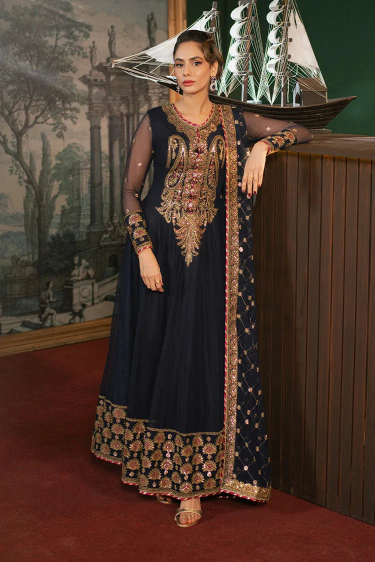 Picture of Asim Jofa - Premium Festive Collection - AJPF-03 EMBROIDERED NET 3 PCS - Unstitched - Available at Raja Sahib