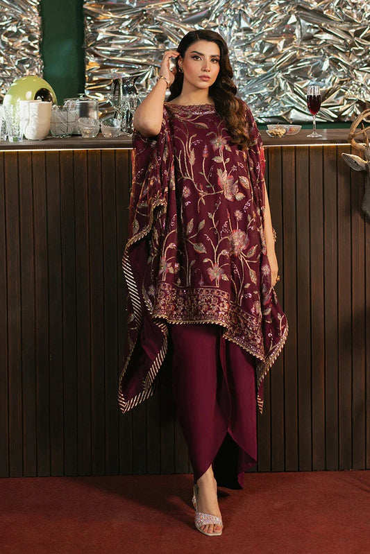Picture of Asim Jofa - Premium Festive Collection - AJPF-04 EMBROIDERED CHIFFON 2 PCS - Unstitched - Available at Raja Sahib