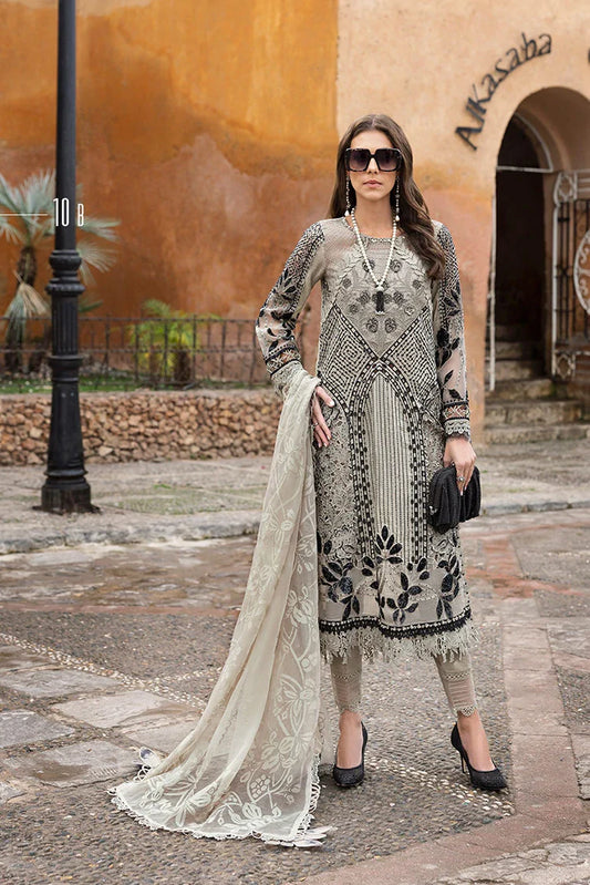 Picture of Maria B - Voyage A Luxe Luxury Lawn Collection - Design 10B - Unstitched - Available at Raja Sahib