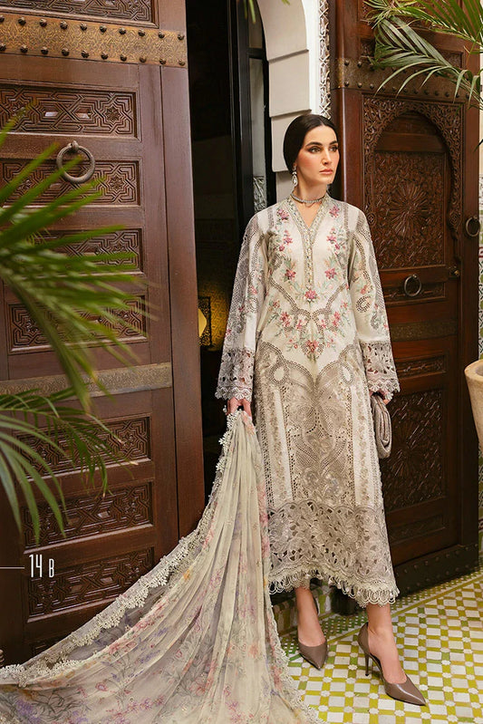 Picture of Maria B - Voyage A Luxe Luxury Lawn Collection - Design 14B - Unstitched - Available at Raja Sahib