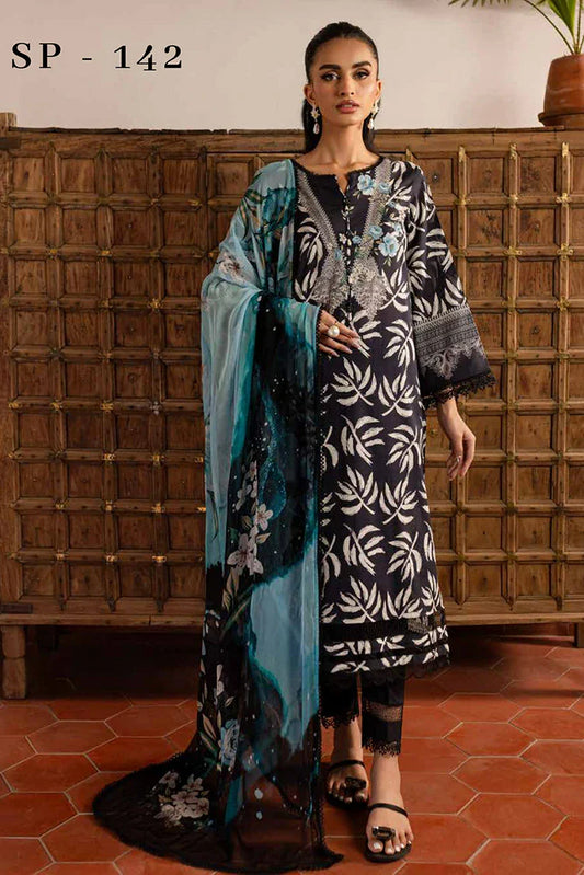 Picture of Nureh - Signature Prints Printed Lawn Collection Vol 1 - SP-142 - Unstitched - Available at Raja Sahib