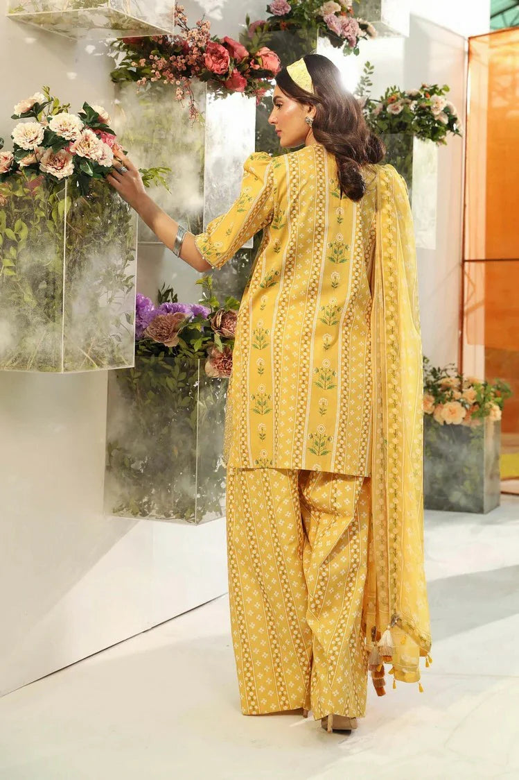 Picture of Maria B - M Basics Lawn Edition Vol 1 - Design 11A - Unstitched - Available at Raja Sahib