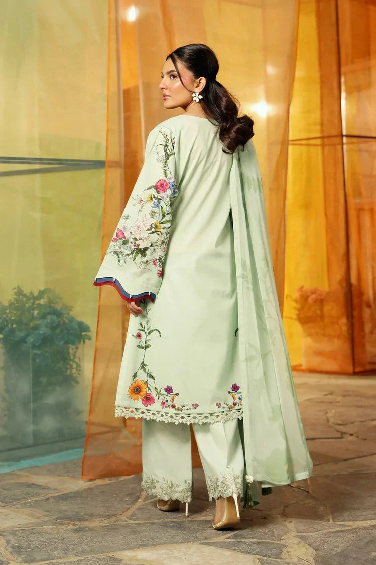 Picture of Maria B - M Basics Lawn Edition Vol 1 - Design 12B - Unstitched - Available at Raja Sahib