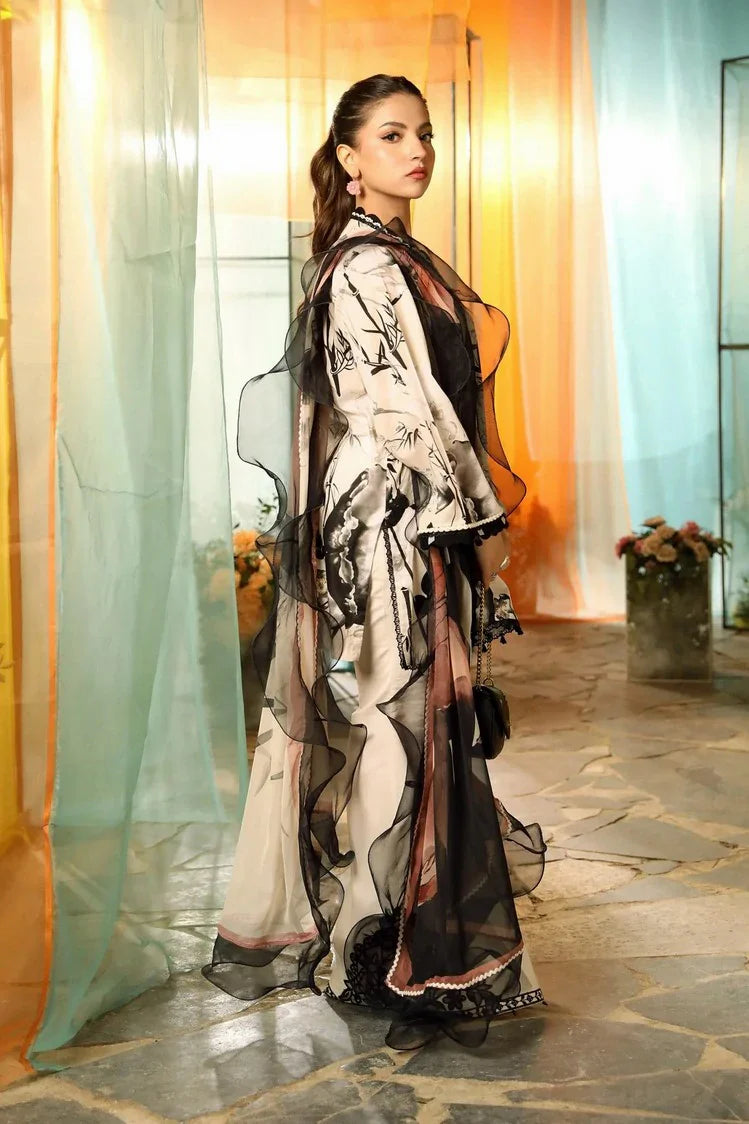 Picture of Maria B - M Basics Lawn Edition Vol 1 - Design 13B - Unstitched - Available at Raja Sahib