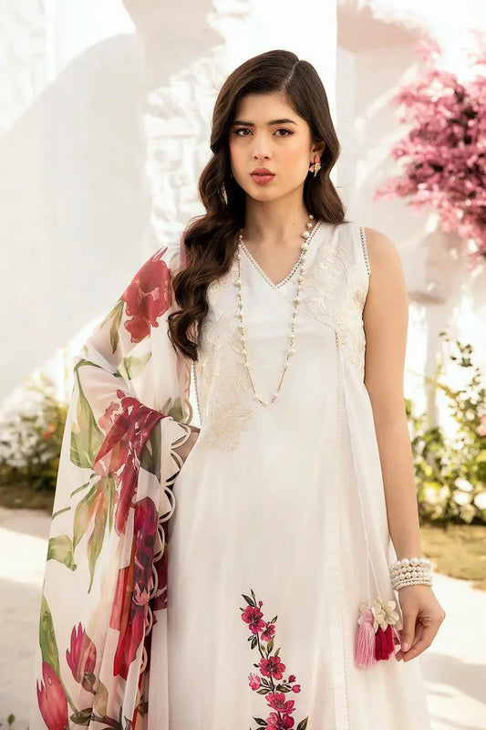 Picture of Maria B - M Basics Lawn Edition Vol 1 - Design 1B - Unstitched - Available at Raja Sahib