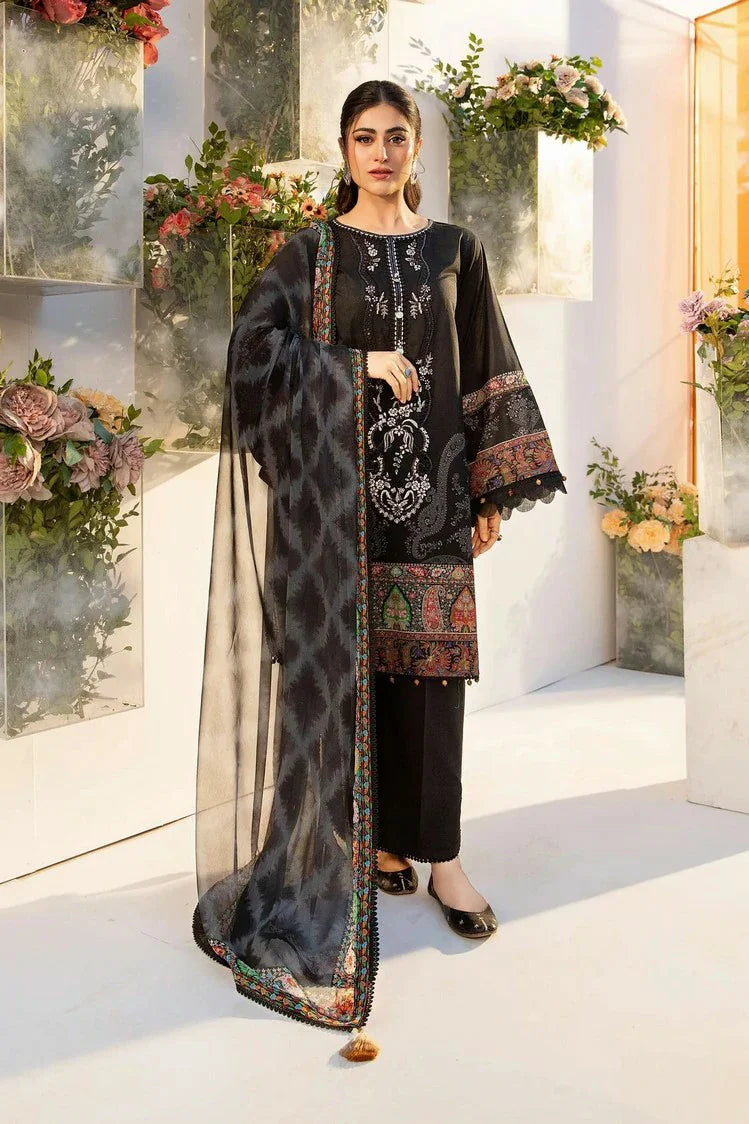 Picture of Maria B - M Basics Lawn Edition Vol 1 - Design 3A - Unstitched - Available at Raja Sahib