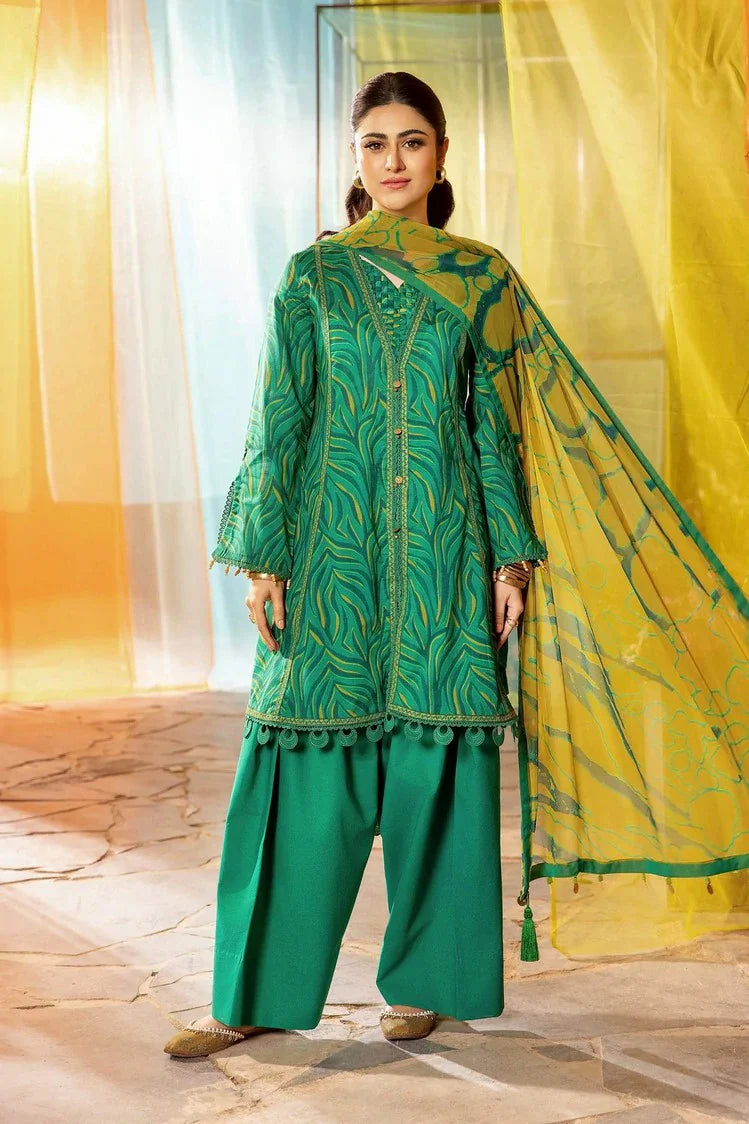 Picture of Maria B - M Basics Lawn Edition Vol 1 - Design 4A - Unstitched - Available at Raja Sahib