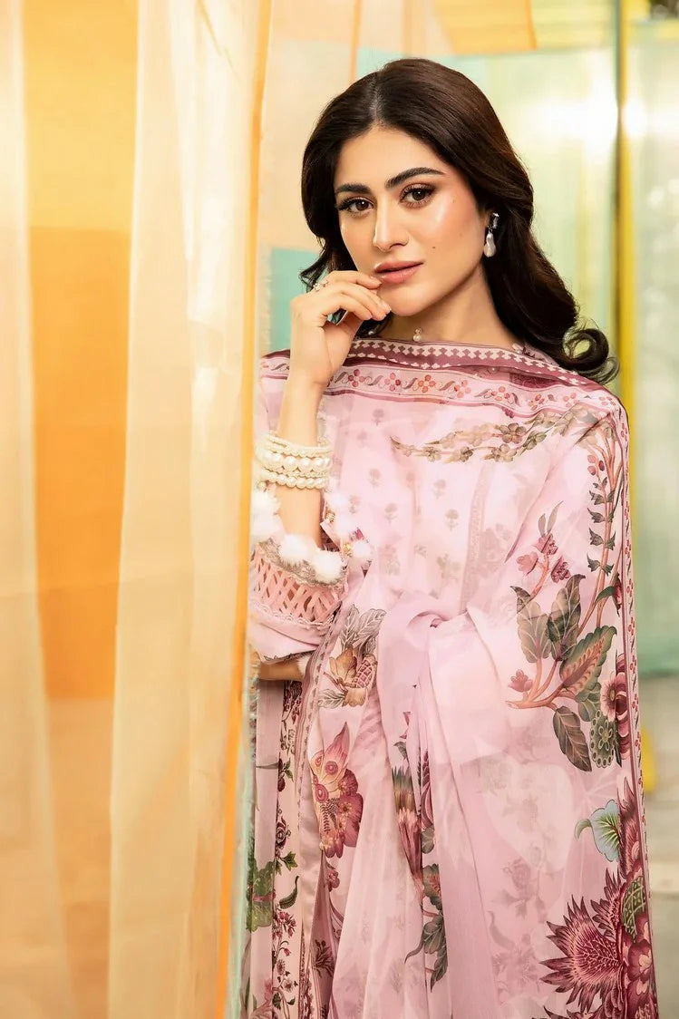 Picture of Maria B - M Basics Lawn Edition Vol 1 - Design 5B - Unstitched - Available at Raja Sahib