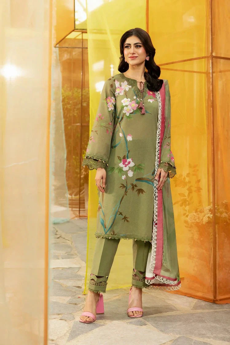 Picture of Maria B - M Basics Lawn Edition Vol 1 - Design 7A - Unstitched - Available at Raja Sahib