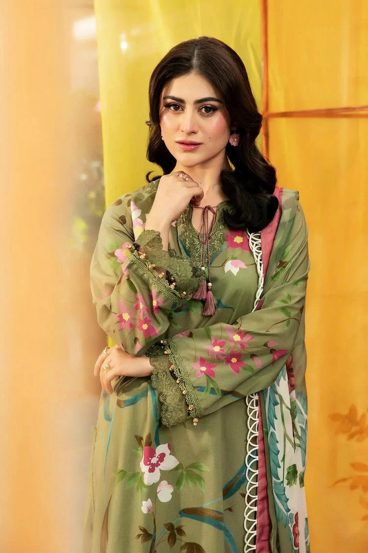 Picture of Maria B - M Basics Lawn Edition Vol 1 - Design 7A - Unstitched - Available at Raja Sahib