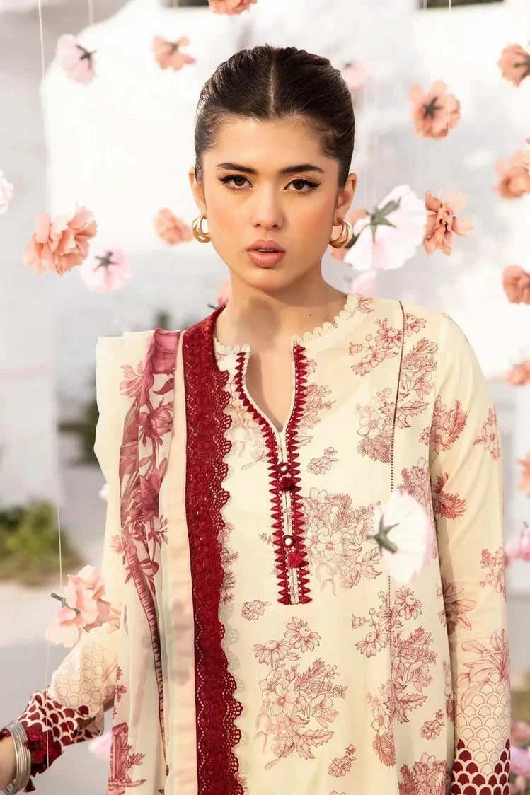 Picture of Maria B - M Basics Lawn Edition Vol 1 - Design 8A - Unstitched - Available at Raja Sahib