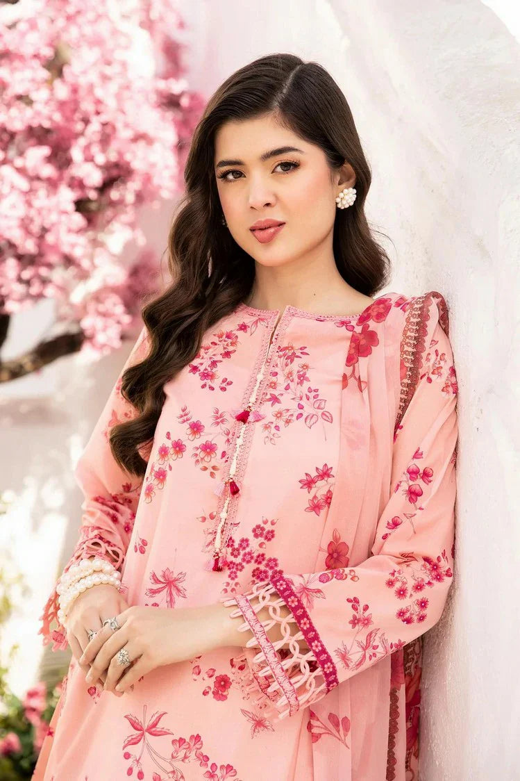 Picture of Maria B - M Basics Lawn Edition Vol 1 - Design 9A - Unstitched - Available at Raja Sahib