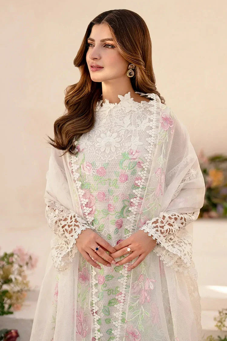Picture of Asifa & Nabeel - Azalia Luxury Lawn Collection - Dove (AZL25-03) - Unstitched - Available at Raja Sahib