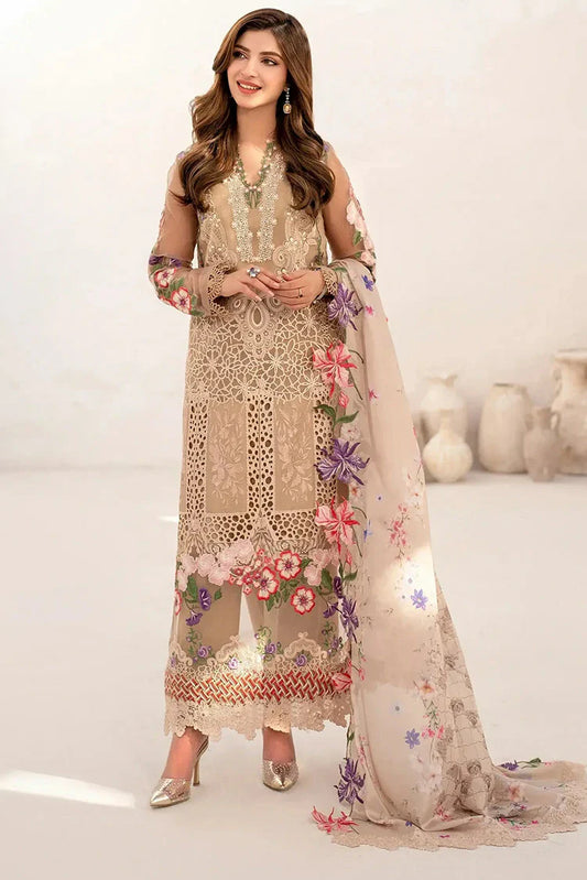 Picture of Asifa & Nabeel - Azalia Luxury Lawn Collection - Carnation (AZL25-09) - Unstitched - Available at Raja Sahib