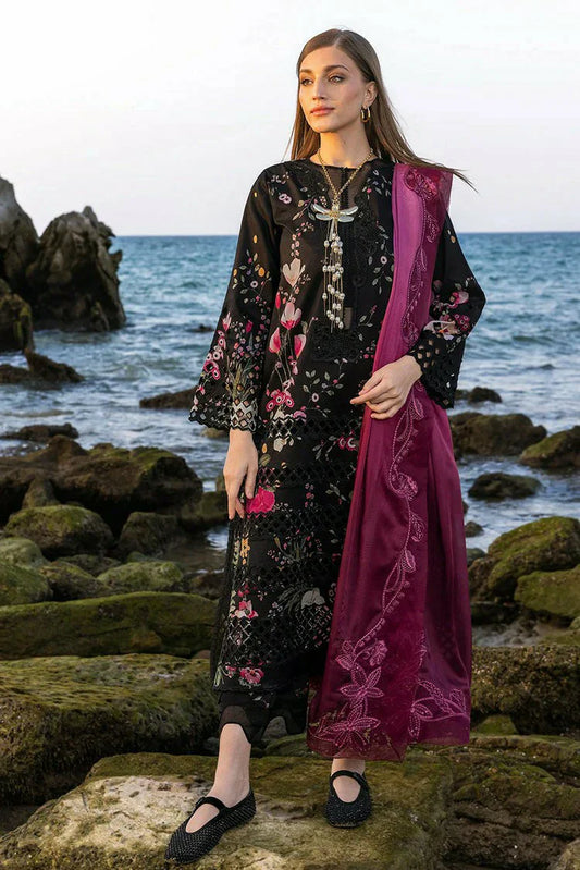 Picture of Crimson - Flow Lawn Collection - Bloom Bold-D4B - Unstitched - Available at Raja Sahib