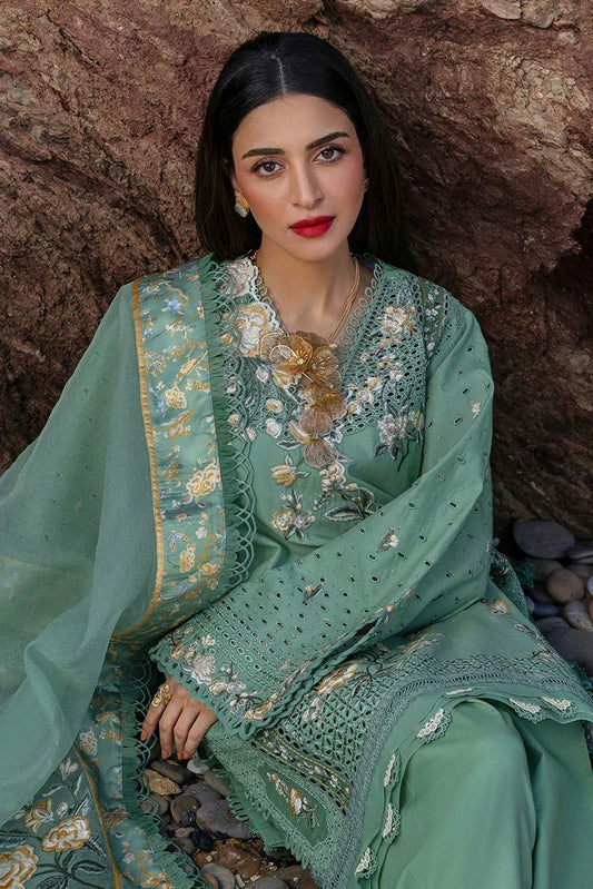 Picture of Crimson - Flow Lawn Collection - Parsi Threads-D5A - Unstitched - Available at Raja Sahib