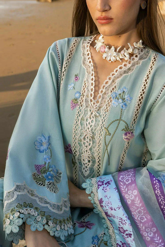 Picture of Crimson - Flow Lawn Collection - Floral Crush-D6A - Unstitched - Available at Raja Sahib