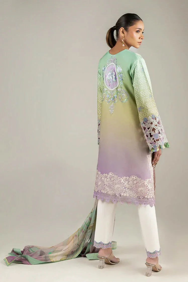Picture of Mushq - Manaram Luxury Lawn Collection - 13 Glittering Grace - Unstitched - Available at Raja Sahib