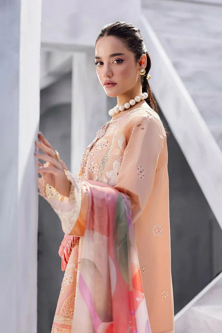 Picture of Mushq - Manaram Luxury Lawn Collection - 04 Dreamlike Vibe - Unstitched - Available at Raja Sahib