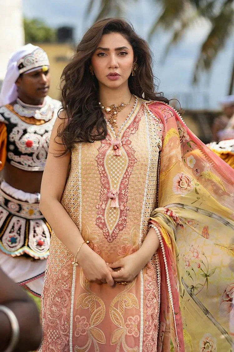 Picture of Mushq - Manaram Luxury Lawn Collection - 09 Tranquil Spark - Unstitched - Available at Raja Sahib