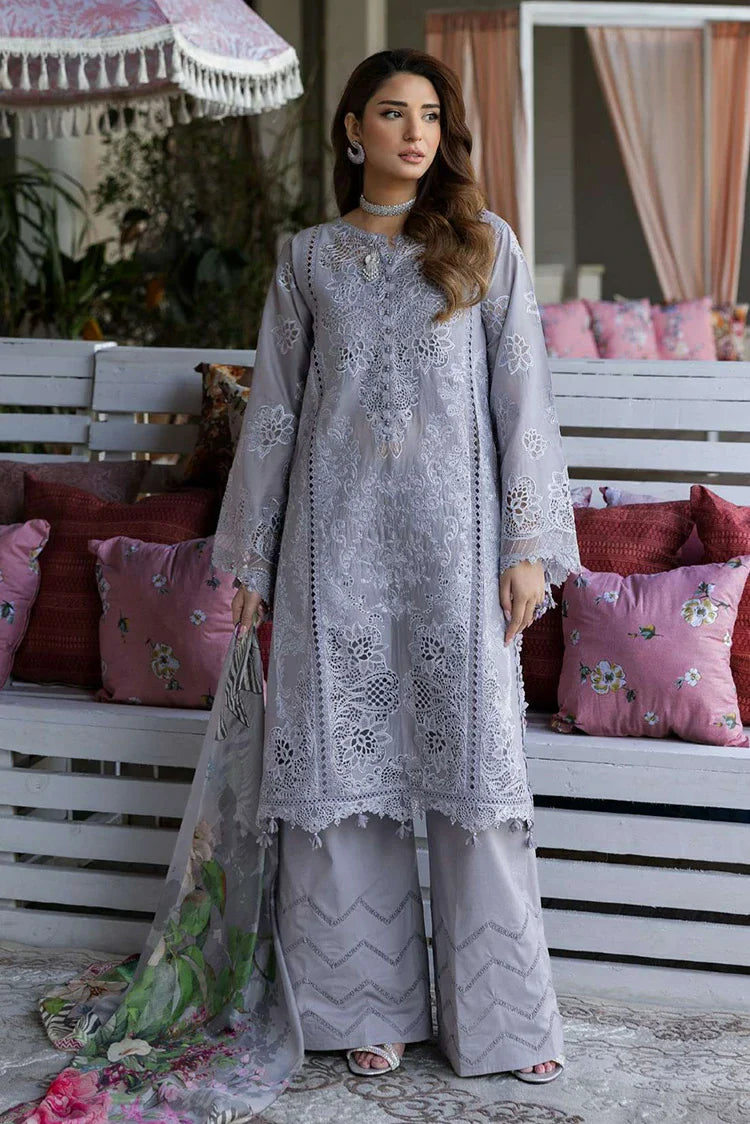 Picture of Kahf - Luxury Festive Lawn Collection - KLR-04 Lilia - Unstitched - Available at Raja Sahib