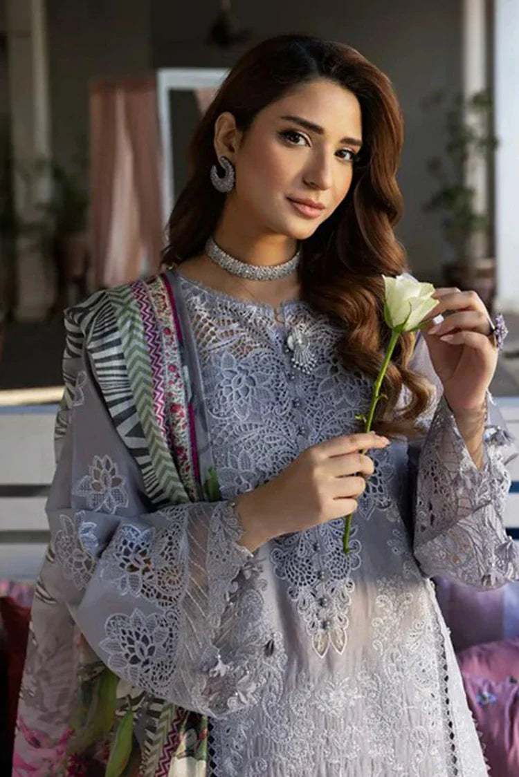 Picture of Kahf - Luxury Festive Lawn Collection - KLR-04 Lilia - Unstitched - Available at Raja Sahib