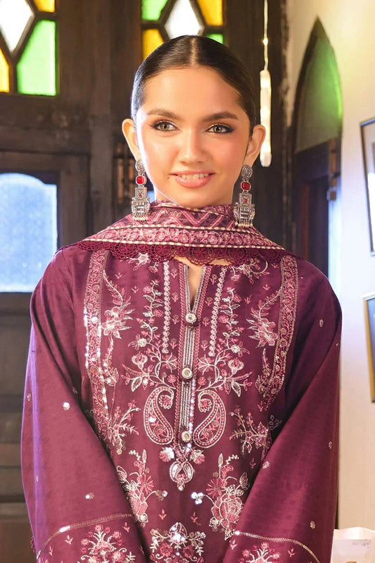 Picture of Asim Jofa - AJ Eid Essential Collection - AJUBF-11 EMBROIDERED JACQUARD 3 PCS - Unstitched - Available at Raja Sahib