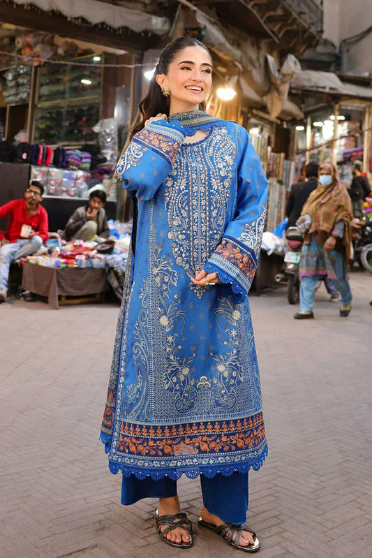 Picture of Asim Jofa - AJ Eid Essential Collection - AJUBF-38 PRINTED EMBROIDERED LAWN 3 PCS - Unstitched - Available at Raja Sahib