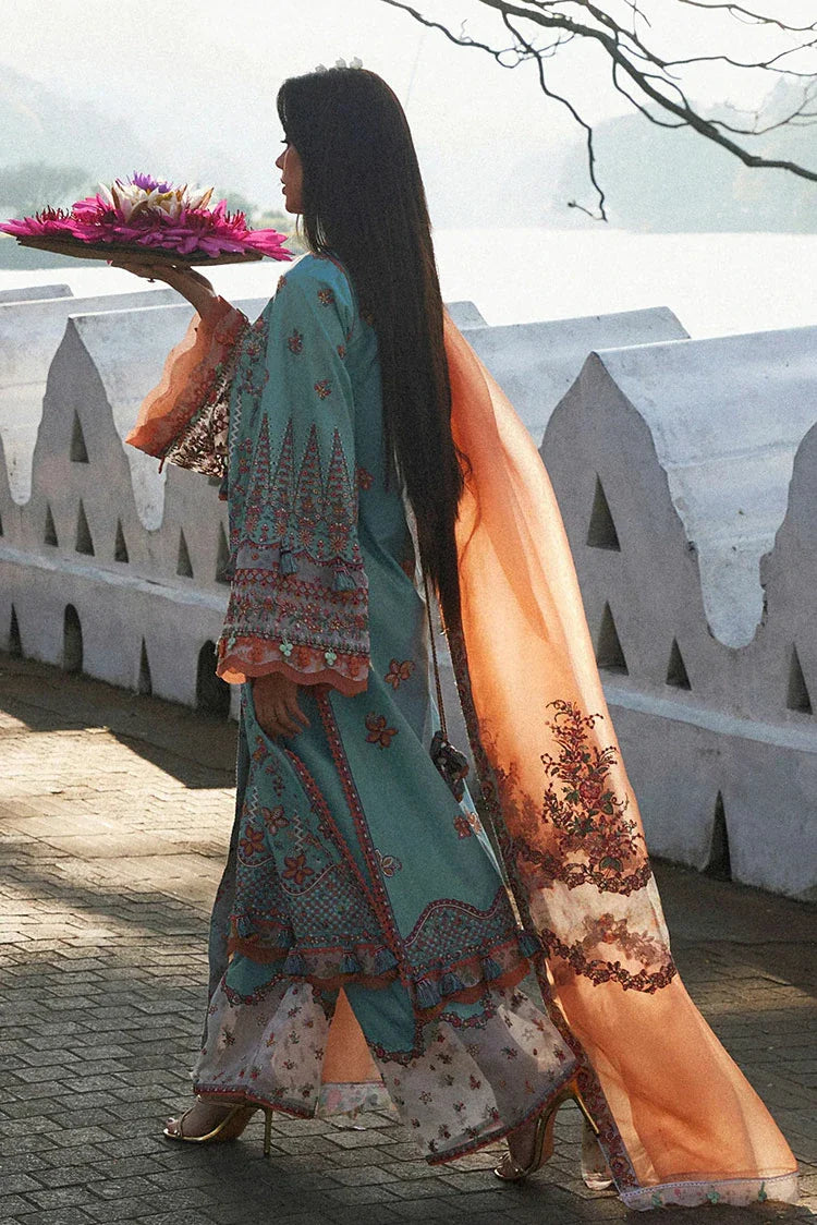 Picture of Hussain Rehar - Eid Luxury Lawn Collection - 12 Malibu - Unstitched - Available at Raja Sahib