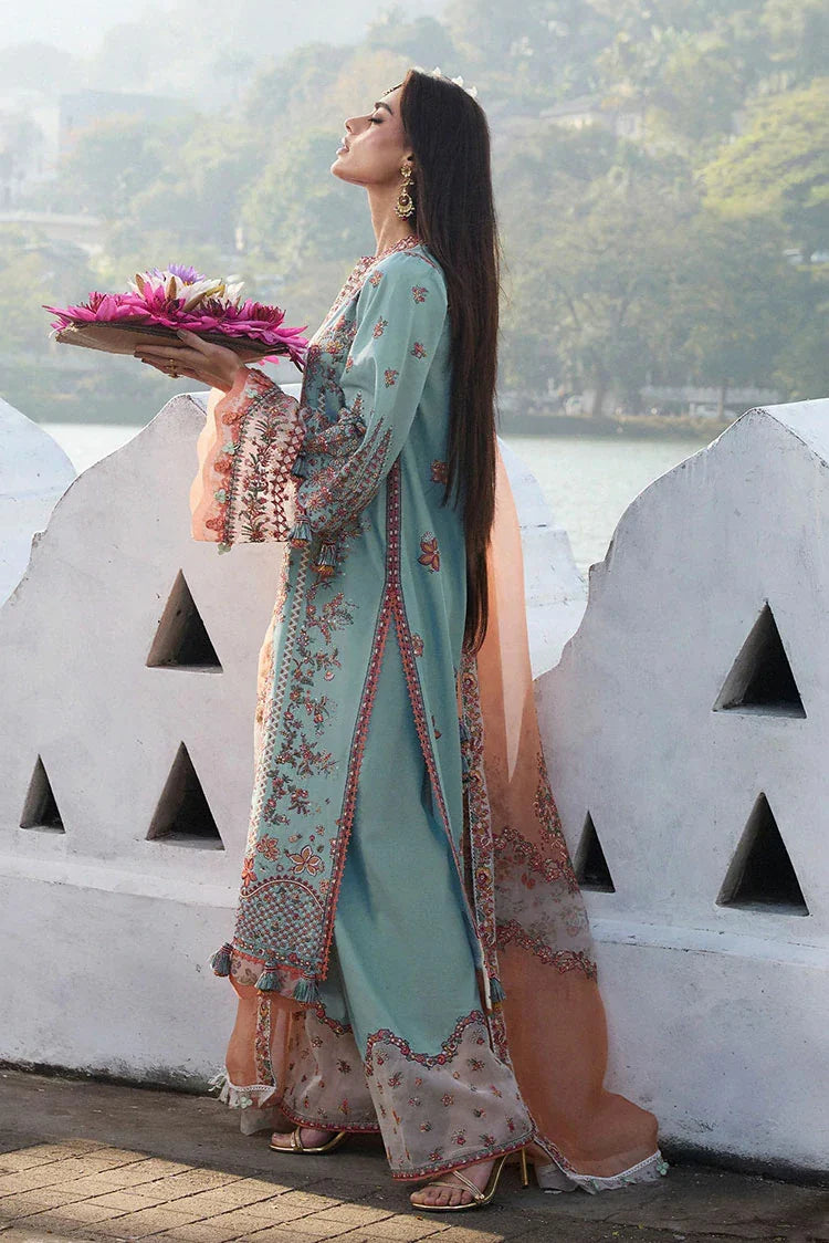 Picture of Hussain Rehar - Eid Luxury Lawn Collection - 12 Malibu - Unstitched - Available at Raja Sahib