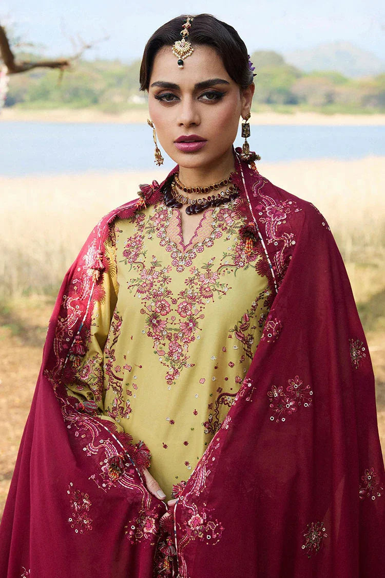 Picture of Hussain Rehar - Eid Luxury Lawn Collection - 03 Minted - Unstitched - Available at Raja Sahib