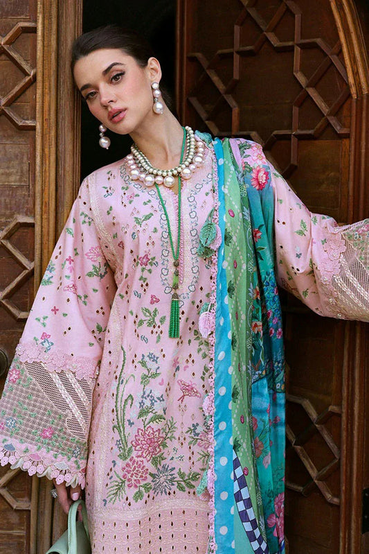Picture of Republic Womenswear - Kalani Eid Luxury Lawn Collection - D5-A - Meher - Unstitched - Available at Raja Sahib