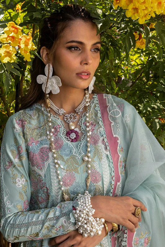 Picture of Saira Shakira - Luxury Lawn Collection - 3A DILARA-A - Unstitched - Available at Raja Sahib
