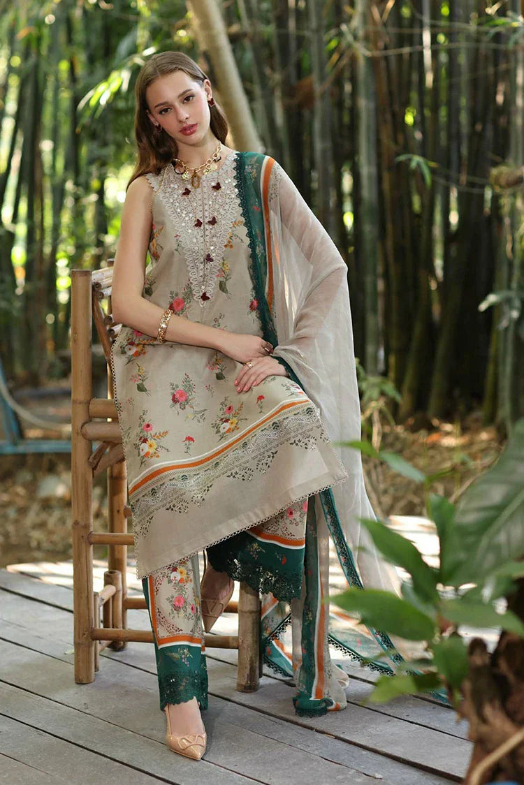 Picture of Noor by Saadia Asad - Noor Eid Luxe Printedkari Ramadan Edit - Design 4A - Unstitched - Available at Raja Sahib