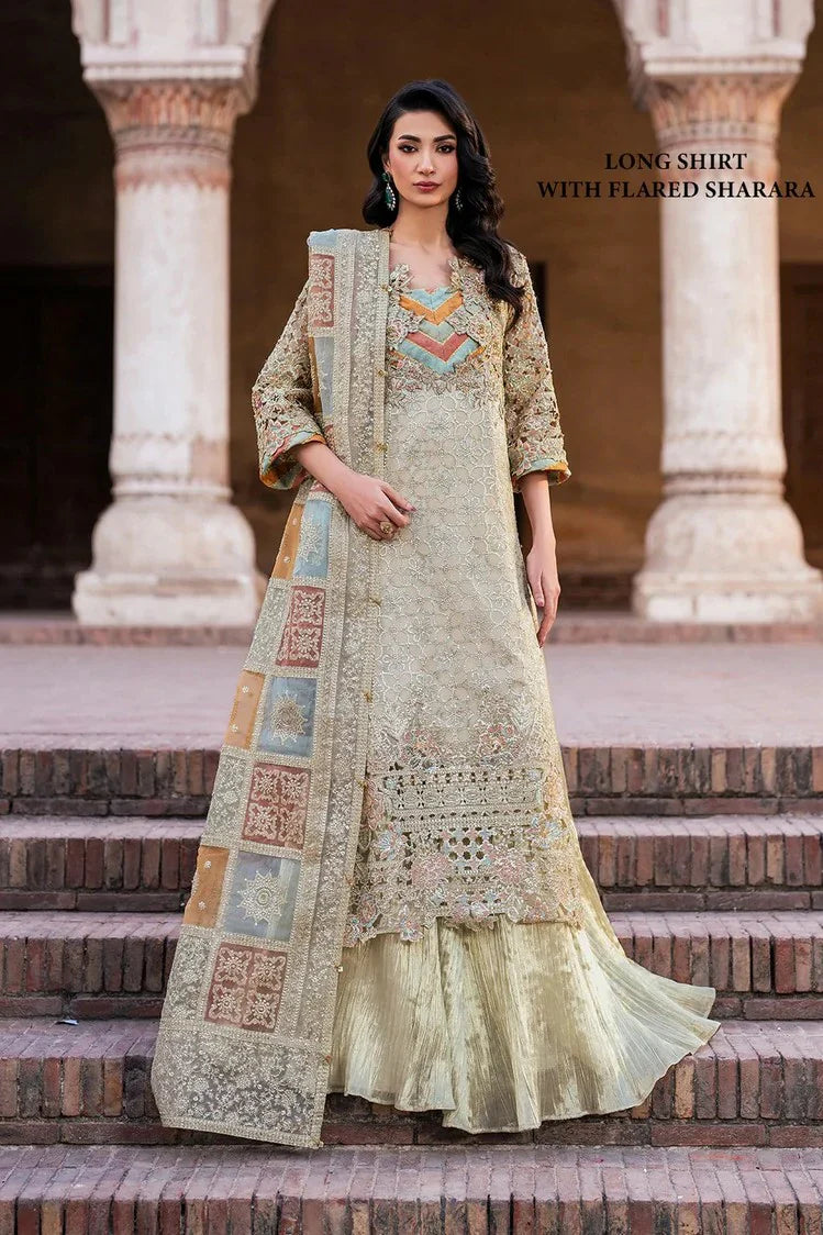 Picture of Iznik - Luxury Handwork Chiffon Collection - ILC-02 Embroidered Chiffon - Unstitched - Available at Raja Sahib