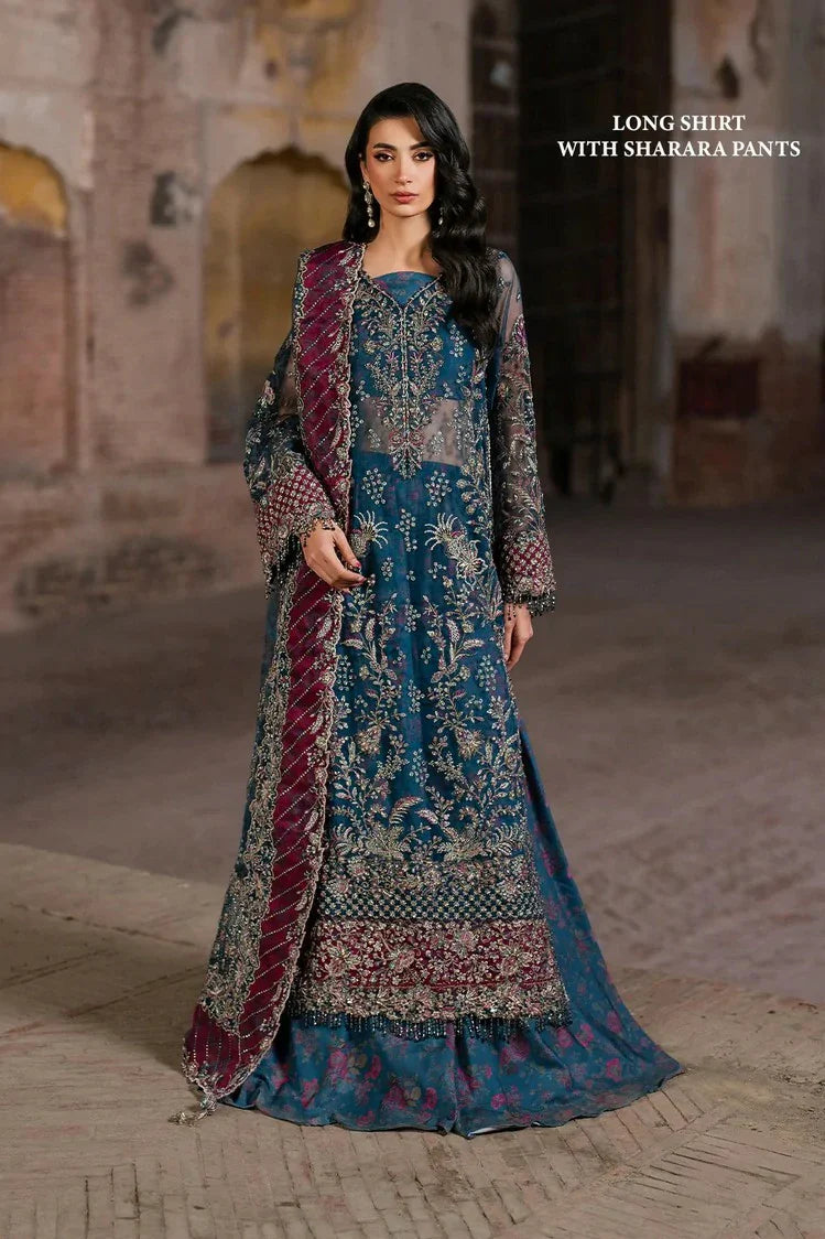 Picture of Iznik - Luxury Handwork Chiffon Collection - ILC-03 Embroidered Organza - Unstitched - Available at Raja Sahib