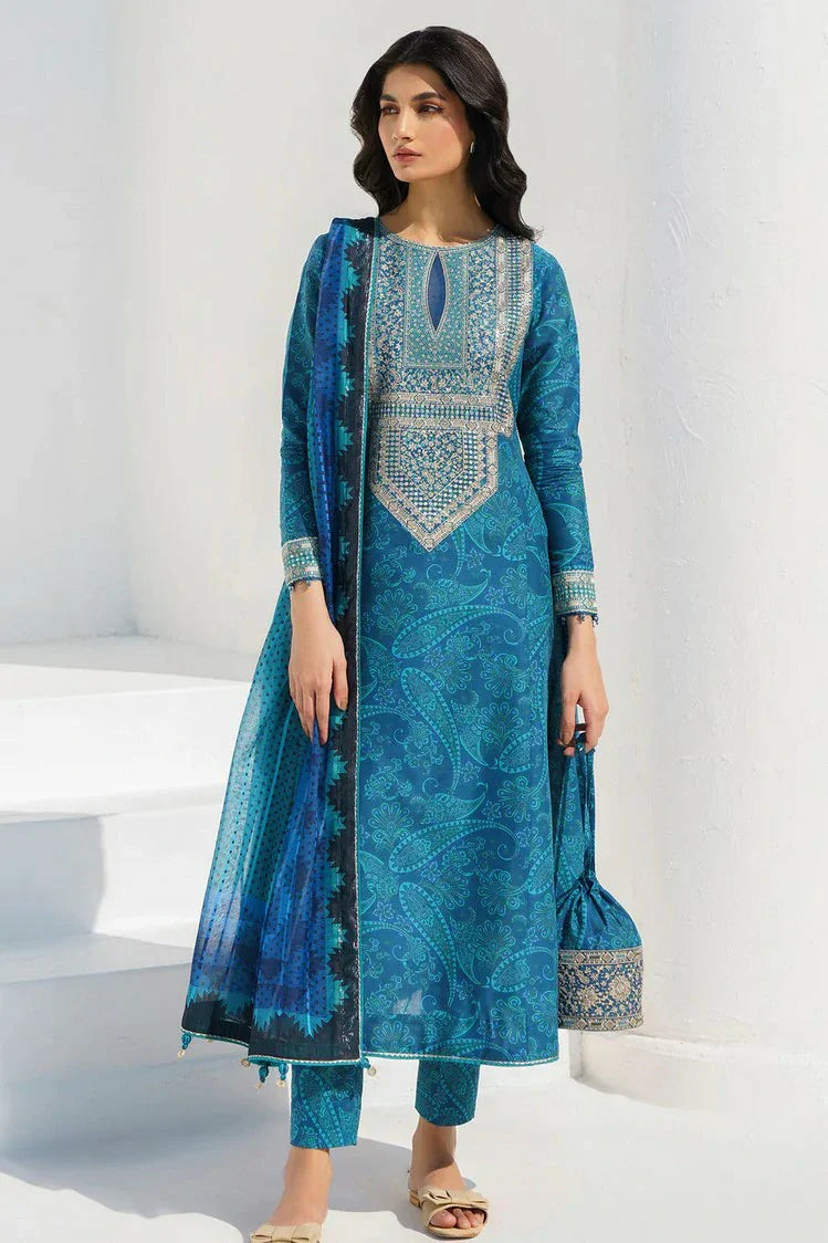 Picture of Jazmin - Online Summer Drop II - Embroidered Lawn USE-9017 - Unstitched - Available at Raja Sahib
